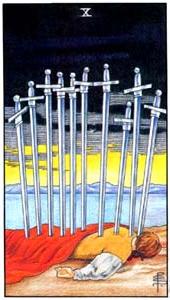 Ten of Swords Tarot