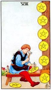 Eight of Pentacles Tarot