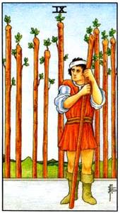 Nine of Wands Tarot